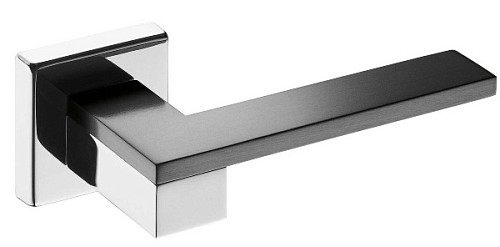 Ручки на розеті DND by MARTINELLI Esa CNE хром/чорний - Фото №3