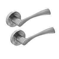 Ручки на розетте MVM A-1205 (T2-E3) MC матовый хром