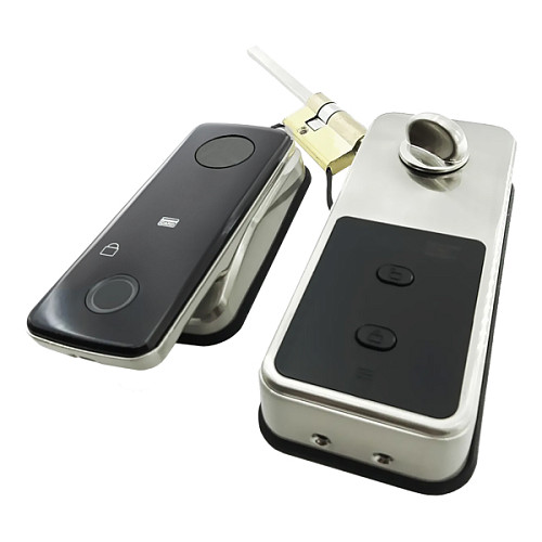 Умный замок PES David накладной нержавеющая сталь - Фото №3