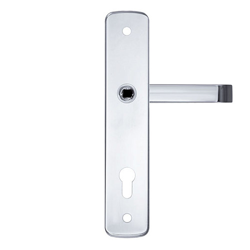 Ручки на планке с протектором ROSTEX Astra R 90мм (38-55мм) хром полированный - Фото №2