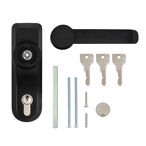 Ручка на планці CISA 07078.68 зовнішня з циліндром для накладної антипаніки чорний - Фото №8