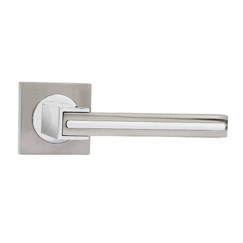 Ручки на розетте SIBA Galaxy (R03) матовый никель/хром - Фото №2