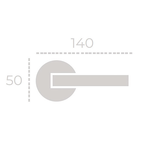 Ручки на розеті FADEX Mira 119V B02 бронза матова - Фото №3