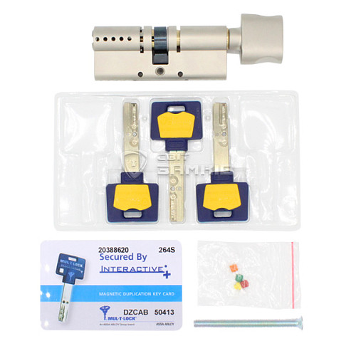 Циліндр MUL-T-LOCK MTL600/Interactive+ 62T (27*35T) нікель сатин - Фото №5