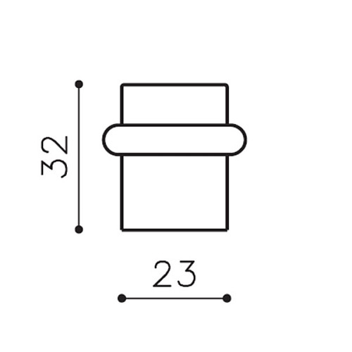 Стопор дверний підлоговий OLIVARI Rafaella CO хром матовий - Фото №2