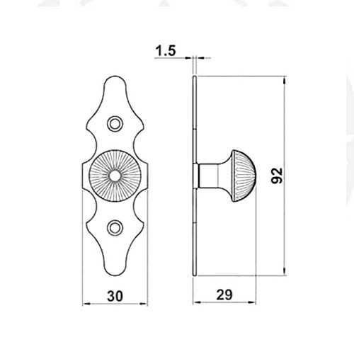 Ручка мебельная AMIG мод.101 черный - Фото №3
