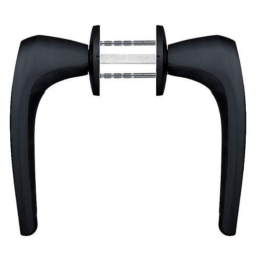 Ручки на розетте ABLOY Duetto 8/002 черная краска - Фото №2