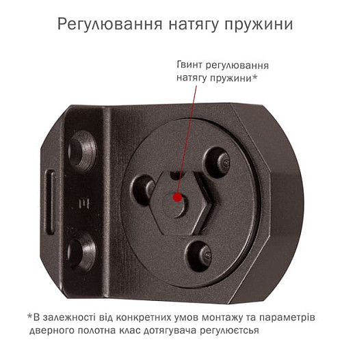 Доводчик RYOBI DS-3550T BC/DA SLD с фиксацией до 60кг Коричневый - Фото №8