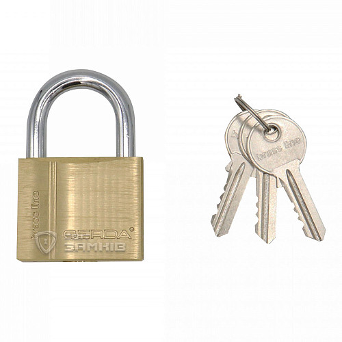 Замок навісний GERDA KMZ5010A S 50 (3 ключа) - Фото №4
