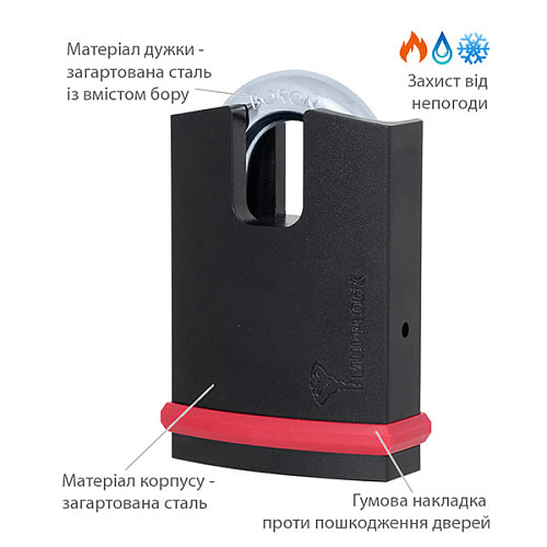Замок навесной MUL-T-LOCK NE14H Interactive+ (3 ключа) - Фото №4