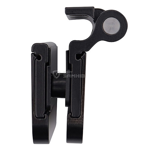 Завіс WALA WTB 8010441X для скляних дверей широкий матовий чорний - Фото №4