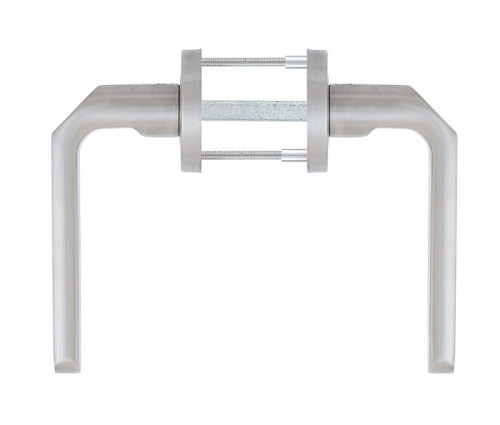 Ручки на розетте ROSTEX Ferara ES52 нержавеющая сталь матовая - Фото №4