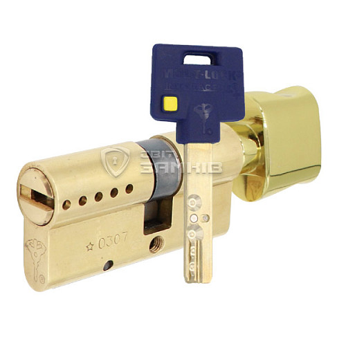 Циліндр MUL-T-LOCK MTL600/Interactive+ 95T (60*35T) латунь - Фото №1