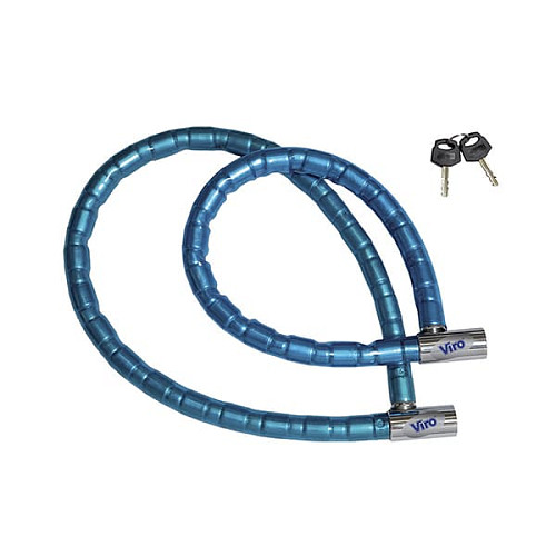 Замок для велосипеда VIRO Moto Serpis з тросом 150см 2 ключа - Фото №5