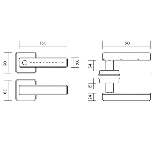 Розумний замок на розеті PES Hand 2 чорний - Фото №9