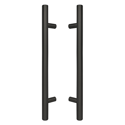 Ручки скобы ABARO Bali 90° L:600 X:400 D:32mm SS 304 черный RAL 9005 (комплект) - Фото №1