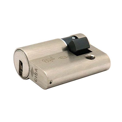 Циліндр половинка CISA AP4 S 40 (30*10) нікель матовий 3 ключі - Фото №3