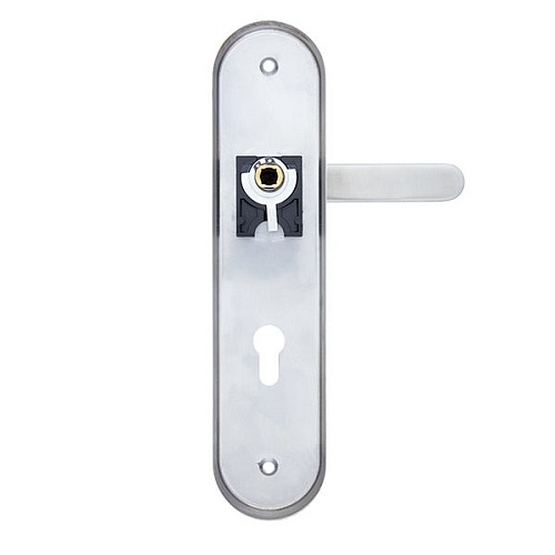 Ручки на планке с протектором ROSTEX Solid-Pro + F 90мм (56-70мм) нержавеющая сталь матовая - Фото №2