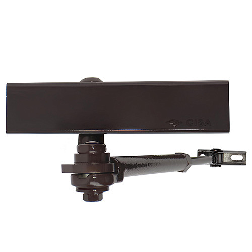 Дотягувач CISA C1611.05.0.88 Professional Plus2 BC STD HO з фіксацією до 120 кг коричневий - Фото №2