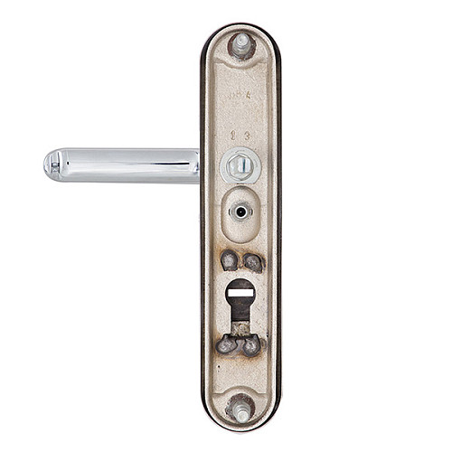 Ручки на планке с протектором ROSTEX Decor R 90мм (38-45мм) хром матовый - Фото №3