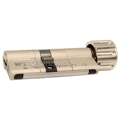 Циліндр KESO 8000 80T (35*45T) нікель сатин 3 ключа - Фото №3