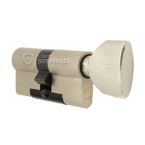 Циліндр SHERLOCK HK 90T (40*50T) нікель сатин - Фото №3