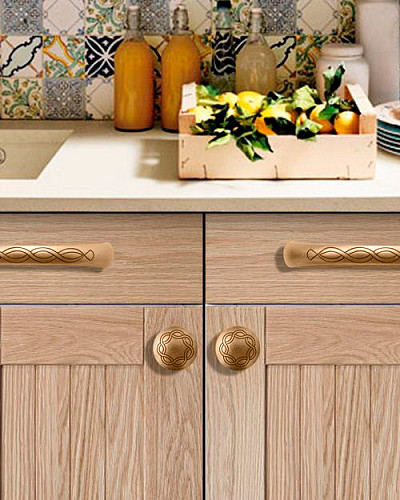 Ручка мебельная BOSETTI MARELLA Vintage Varieta 128 мм латунь полированная - Фото №3