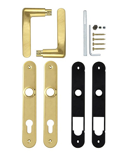 Ручки на планці ROSTEX Comfort 72мм (40-45мм) титан PVD - Фото №3