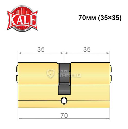 Цилиндр KALE 164BNE 70 (35*35) PB - Фото №4