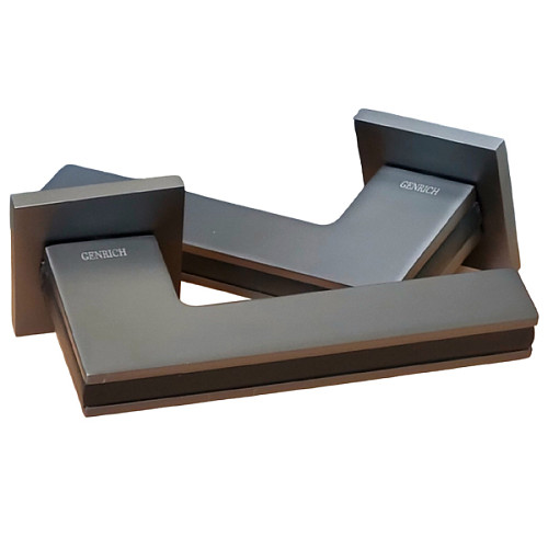 Ручки на розетте GENRICH R77.220 MBP/GR черный матовый/графит - Фото №3