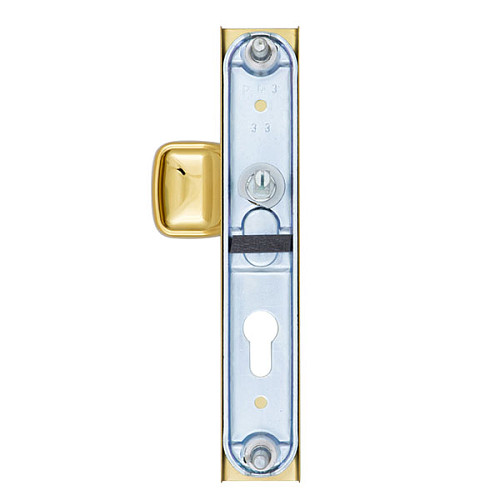 Ручки на планці ROSTEX 802 R 72мм (38-55мм) фіксована-натискна титан PVD - Фото №3