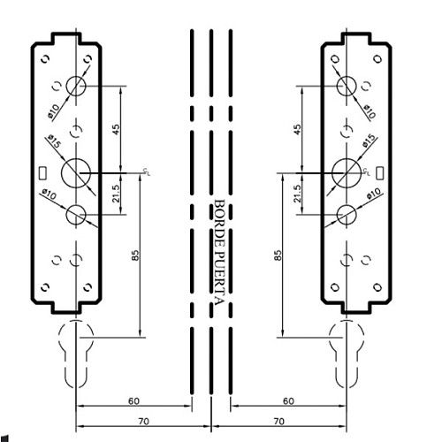 Ручка антипаника TESA LITE1E 908 для эвакуационного выхода black green черно-зеленый - Фото №8