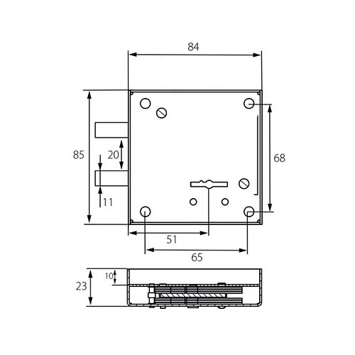 Механизм замка сейфовый О-САМ ЗН4-6/22 (BS51мм) - Фото №3