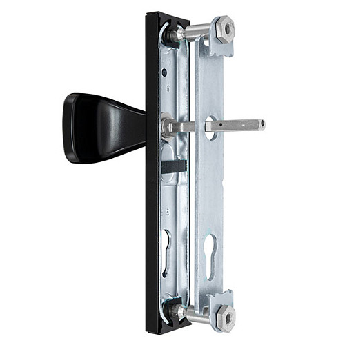 Ручки на планці ROSTEX 802 R 85мм (38-55мм) фіксована-натискна чорний - Фото №4