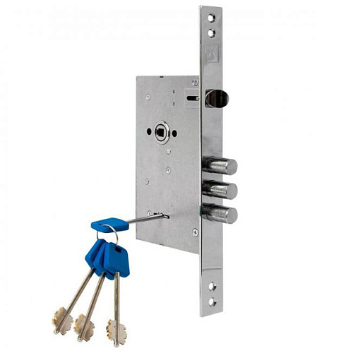 Механизм замка APECS T-52/S8 (BS60*85мм) CR хром - Фото №2