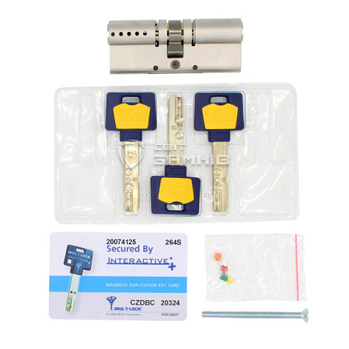 Циліндр MUL-T-LOCK MTL600/Interactive+ 71 (31*40) нікель сатин - Фото №4