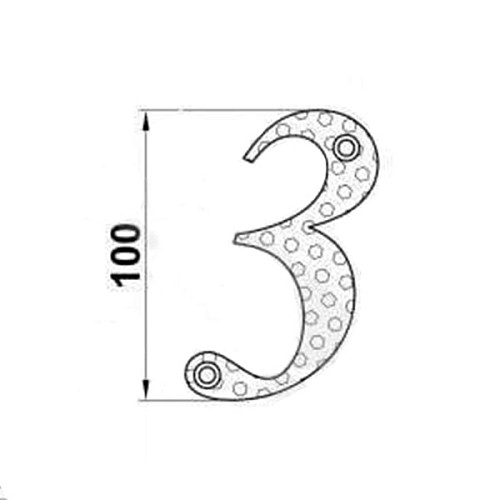 Цифра AMIG "3" черная - Фото №2