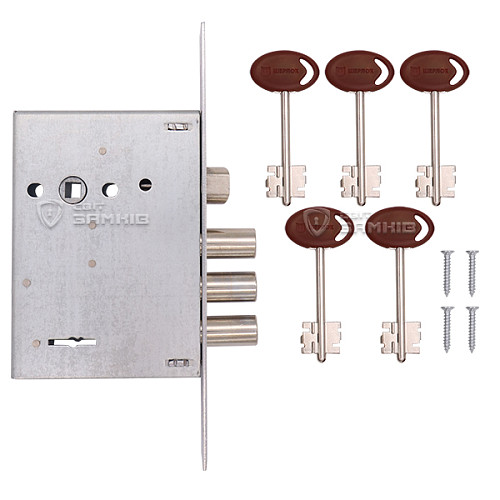 Механізм замка SHERLOCK 30.11 (BS67,5*77мм) 5 ключів - Фото №4