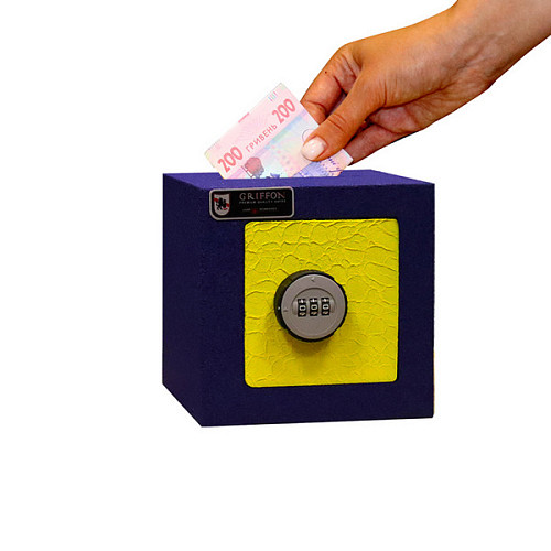 Сейф детский GRIFFON LS.15.C YELLOW-BLUE - Фото №1