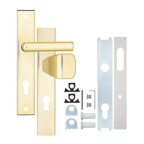 Ручки на планці ROSTEX 802 R 72мм (38-55мм) фіксована-натискна титан PVD - Фото №6