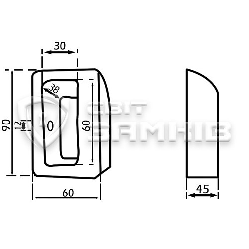 Замок навісний АРІКО ВС-4 (3 ключа) - Фото №6