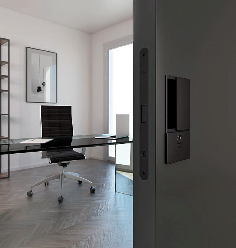 Механізм замка AGB Mediana Polaris Wave PZ магніт (BS50,5мм) чорний матовий - Фото №2