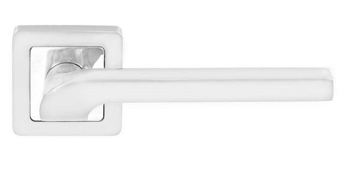 Ручки на розеті COMIT Flap (Moderno) хром/білий - Фото №2