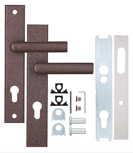 Ручки на планке ROSTEX 807 R 72мм (38-55мм) коричневый - Фото №3