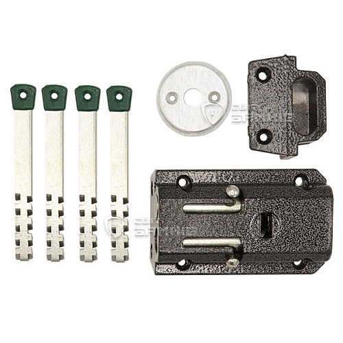 Замок накладний ГОЛЕОЛ ЗН 3 (BS55мм) 4 ключа - Фото №4