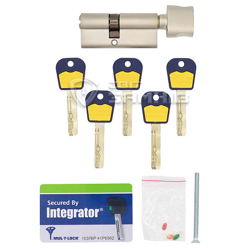 Циліндр MUL-T-LOCK Integrator 70T (35*35T) нікель сатин - Фото №5