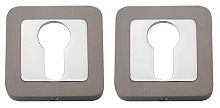 Накладка под цилиндр RDA Cube, Como хром / титан