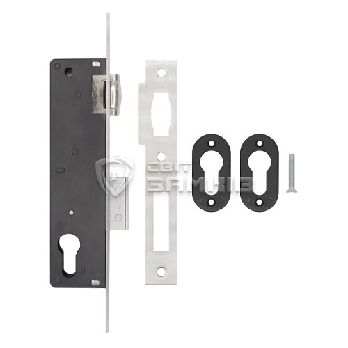 Механізм замка SANTOS 720 бочка (BS30мм, 22мм) матовий хром - Фото №4