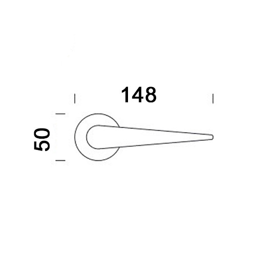 Ручки на розеті DND by MARTINELLI Iki чорний - Фото №3