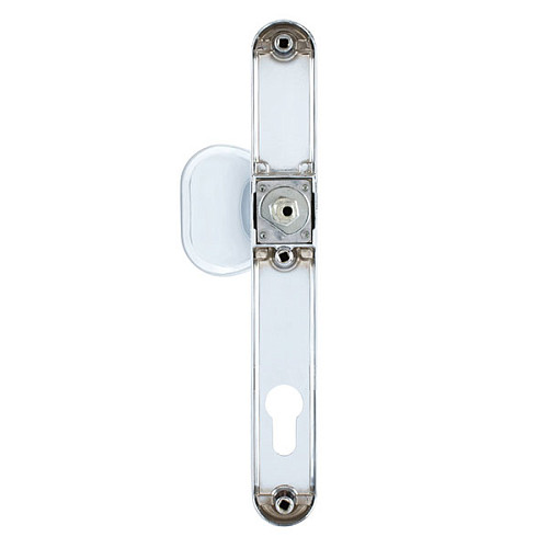 Ручки на планке ROSTEX Profile Pro Z 92мм (57-62мм) фиксированная-нажимная хром полированный - Фото №2